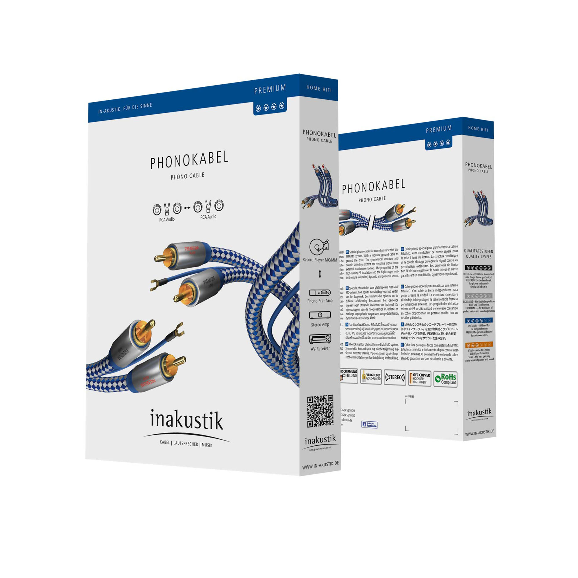 in-akustik - Premium Phono Cable (0.75m)