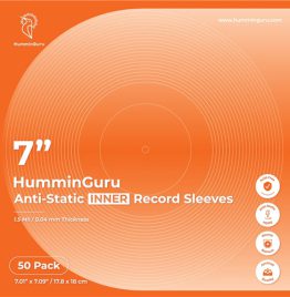 HumminGuru 7" Anti-Static Inner Record Sleeves (50 Pack)
