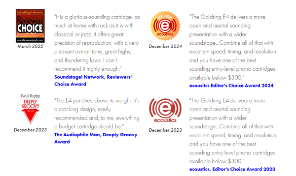 Goldring E4 Moving Magnet Cartridge