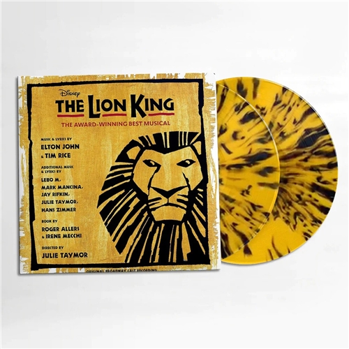 Various Artists - Lion King- Original Broadway Cast (Yellow & Black Splatter Vinyl/2LP)