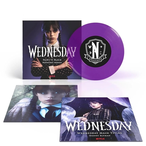 Wednesday Addams - Wednesday - Paint It Black / Wednesday Main Titles (7-Inch Purple Transparent)