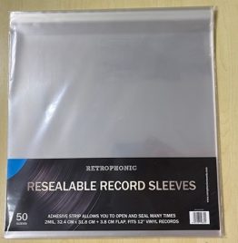 Retrophonic Records Resealable Outer Sleeves (2 Mil, 50pk)  (32.4cm x 31.8cm)