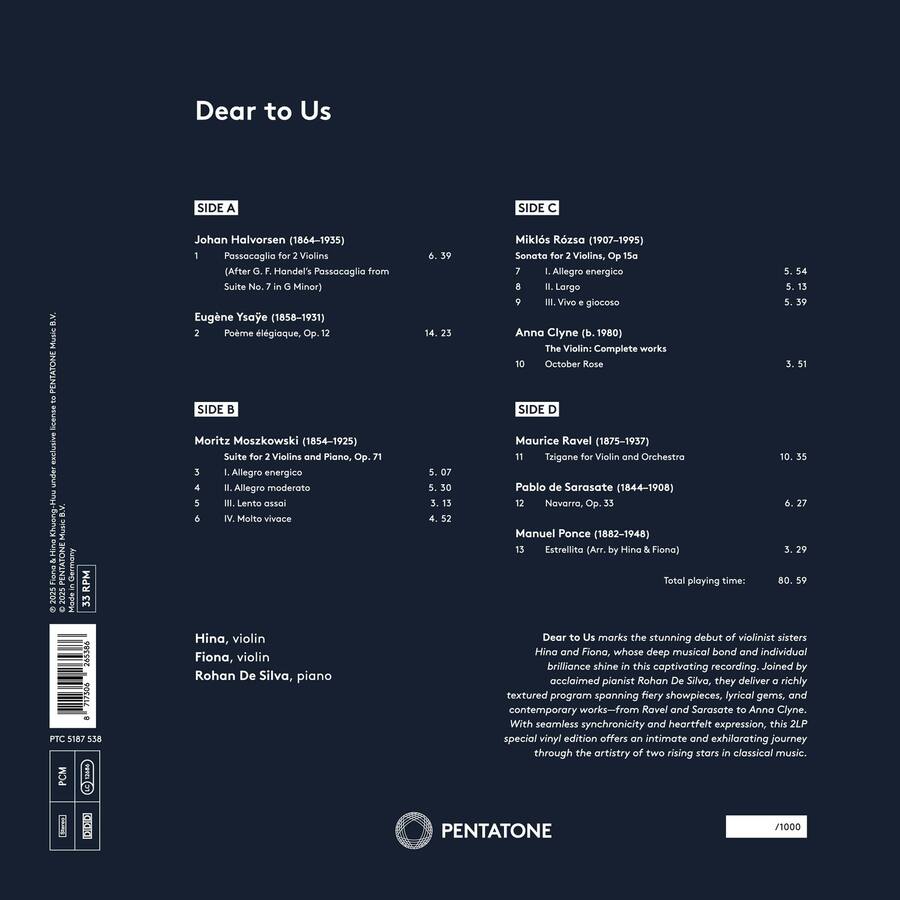 Hina & Fiona - Dear to Us (2LP vinyl)
