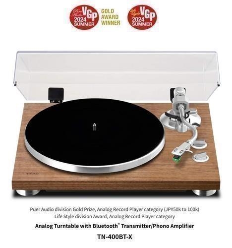 TEAC - TN-400BT-X/WA - Turntable with Bluetooth Transmitter (Walnut) TEAC - TN-400BT-X/WA - Turntable with Bluetooth Transmitter (Walnut)