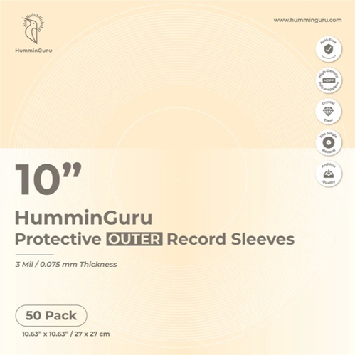 HumminGuru 10" Protective Outer Record Sleeves (50 pack)